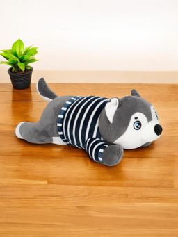 LITTLE GINNIE - Dark Grey Husky Soft Toy