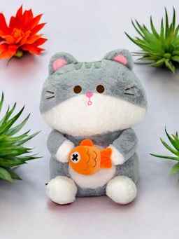 LITTLE GINNIE - Cat with Fish Soft Toy