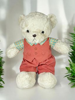LITTLE GINNIE - Vest Boy Teddy Soft Toy