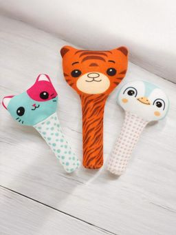 LITTLE GINNIE - Plush Rattle (Pack of 3)