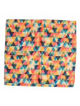 The Tie Hub - Multi-Color Mini Pixel Silk And Cotton Pocket Square