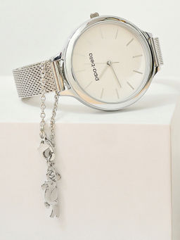 Pipa Bella by Nykaa Fashion - Silver-Plated Parrot Watch Charm