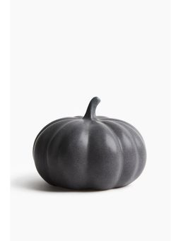 H&M - Grey Stoneware Decoration Pumkin