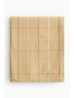 H&M - Yellow Patterned Linen-Blend Tablecloth