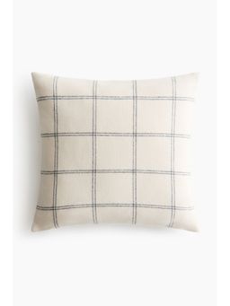 H&M - White Viscose-Blend Cushion Cover