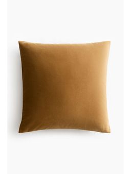 H&M - Yellow Cotton Velvet Cushion Cover