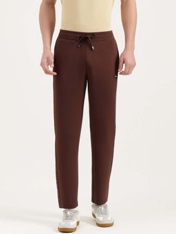 United Colors of Benetton - Brown Solid Polyester Blend Relaxed Fit Trackpant