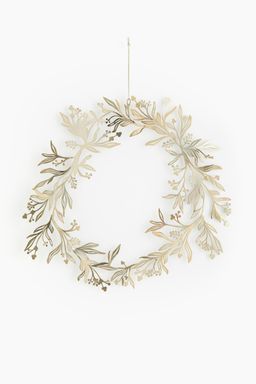 H&M - Gold Metal Mistletoe Wreath