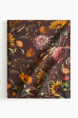 H&M - Brown Patterned Tablecloth