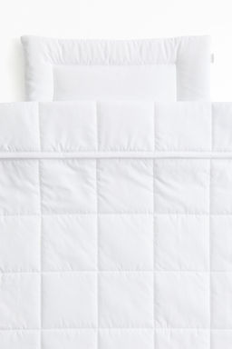 H&M - White Cot Duvet And Pillow