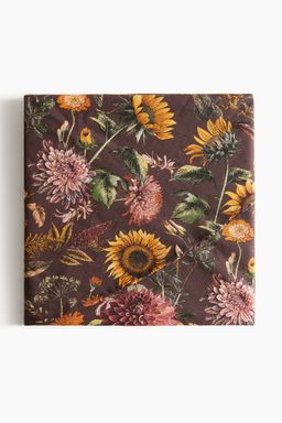 H&M - Brown Patterned Tablecloth