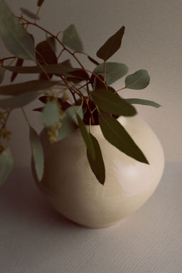 H&M - Yellow Irregular Stoneware Vase