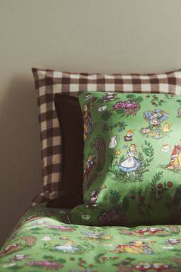 H&M - Green Patterned Duvet Cover Set