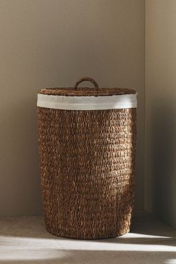H&M - Beige Extra-Large Seagrass Laundry Basket