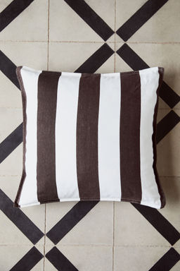 H&M - Brown Linen-Blend Cushion Cover