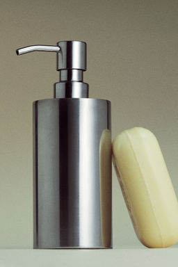 H&M - Silver Stainless Steel Soap Dispenser