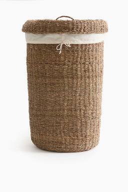 H&M - Beige Extra-Large Seagrass Laundry Basket