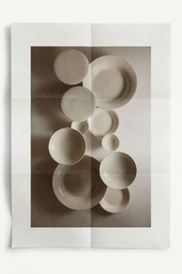 H&M - White Large Speckled Serving Bowl