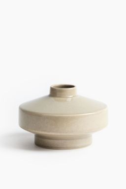H&M - Beige Small Reactive-Glaze Stoneware Vase
