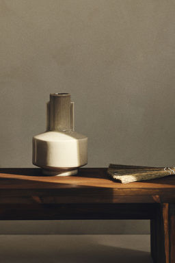 H&M - Beige Reactive-Glaze Stoneware Vase