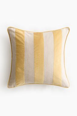 H&M - Yellow Linen-Blend Cushion Cover