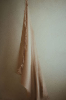 H&M - Beige Fringed Wool-Blend Blanket