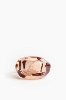 H&M - Brown Glass Tealight Holder