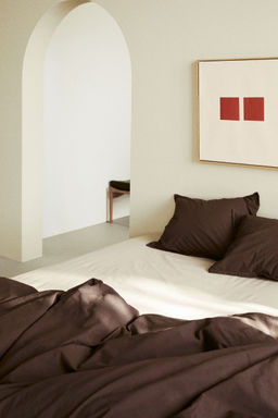 H&M - Beige Fitted Cotton Sheet