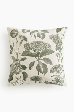 H&M - Green Patterned Cushion Cover