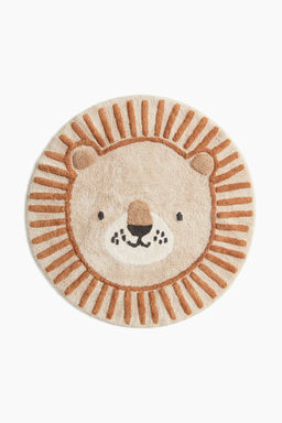 H&M - Beige Round Cotton Rug