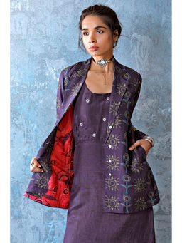 UDD DESIGN - Purple Mahoot Printed Jacket
