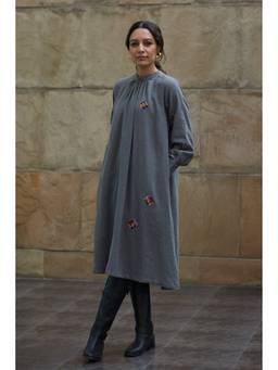 Raas By Ekta - Grey Cubic Dress