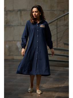 Raas By Ekta - Navy Blue Tale Of Rabbit Dress
