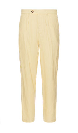 Bound - Smart Pleat Linen Trousers