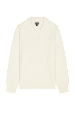 Club Monaco - Open Collar Rib Sweater