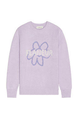 FLANEUR - Flower Doodle Jacquard Sweater