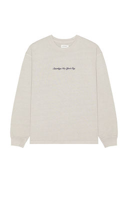 SATURDAYS NYC - Heavy Weight Pigment Long Sleeve Tee