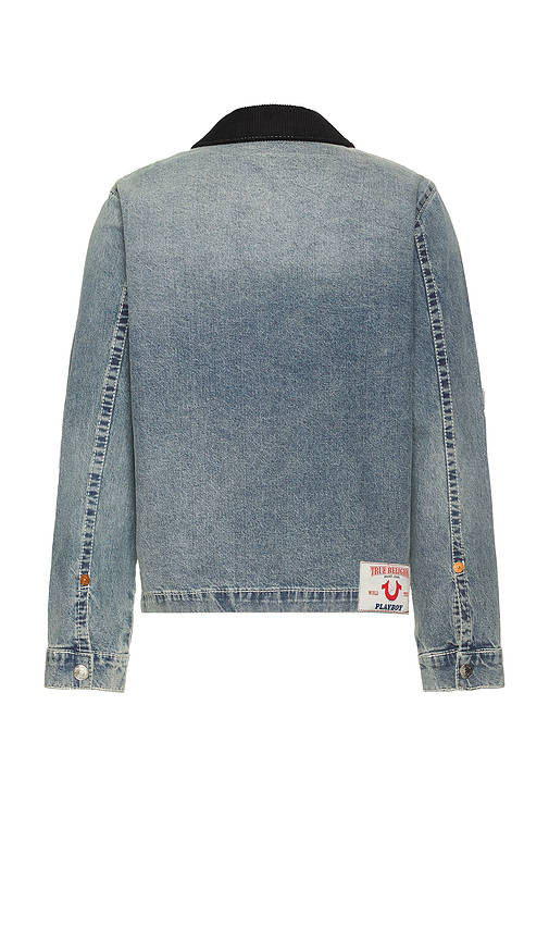 Buy True Religion x Playboy Patch Blue Collar Jacket (L) Online Buy True Religion x Playboy Patch Blue Collar Jacket (L) Online