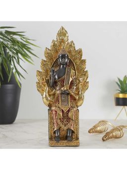HomeTown - Zen Polyresin Figures And Sculptures In Red-Gold Colour