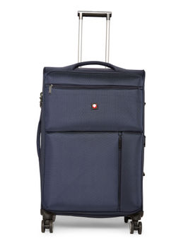 Swiss Brand - LOCARNO Dark Blue Color Polyester Material Soft 28" Large Trolley
