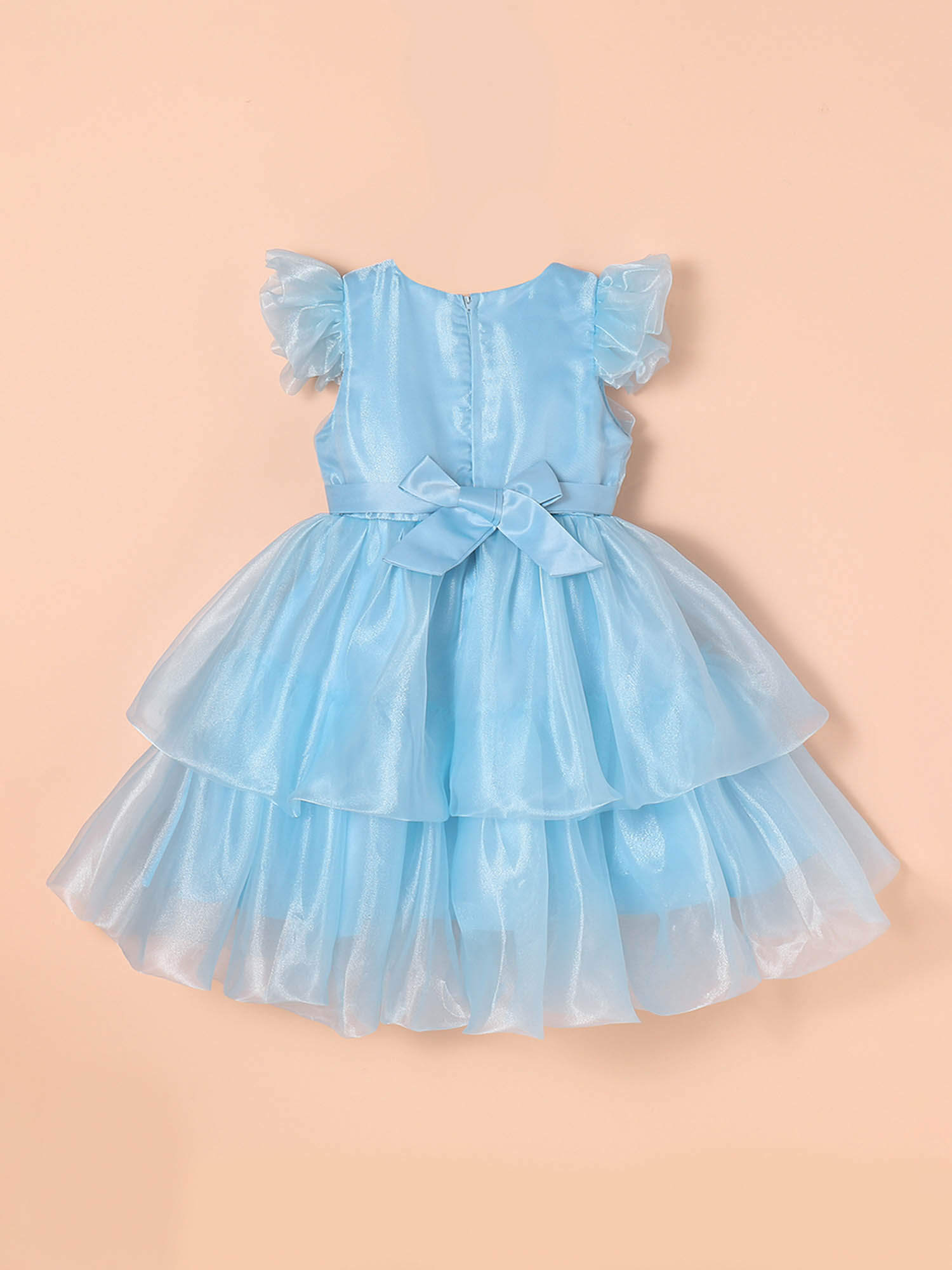 treat ürself tulle Bloom mini Dress Lace & Beads ruffle hem