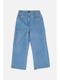 Allen Solly Junior - Girls Blue Blended Fabric Embellished Jeans