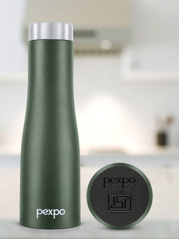Pexpo - Monaco Military Green Stainless Steel Fridge Bottle - 1000ml