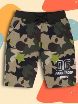 3PIN - Boys Cotton Camouflage Print Shorts