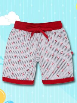 3PIN - Girls Cotton Red Anchor Print Shorts