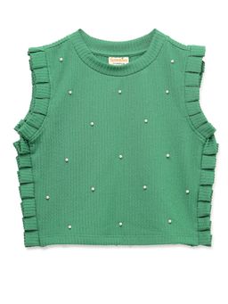 Spunkies - Classic crinkle sleeveless jacquard jersey