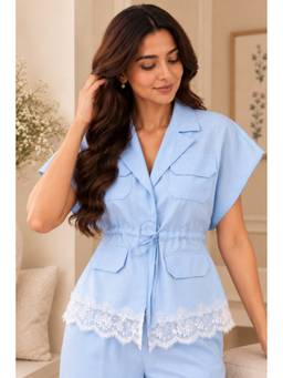 PERINI - Ocean Blue Brunch Top