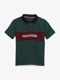 Tommy Hilfiger - Boys Colorblock Regular Fit Cotton Polo T-Shirt