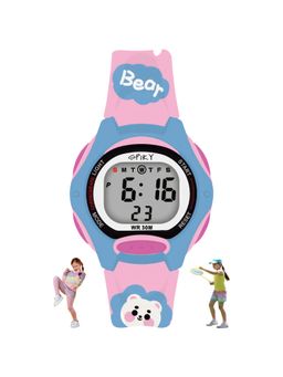 Spiky - Round Designed Strap Multifunctional Sports Digital Kids Watch-Pink (3 Years)