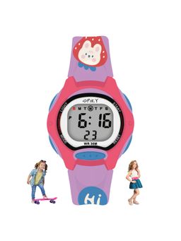 Spiky - Round Designed Strap Multifunctional Sports Digital Kids Watch-Purple (3 Years)